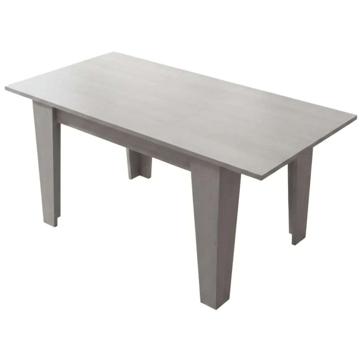 Tavolo Allungabile Grigio Cemento Allungabile Meccanismo Estensione Allunga Centrale 200x90x75h cm, Lunghezza Massima 200 cm - Marene