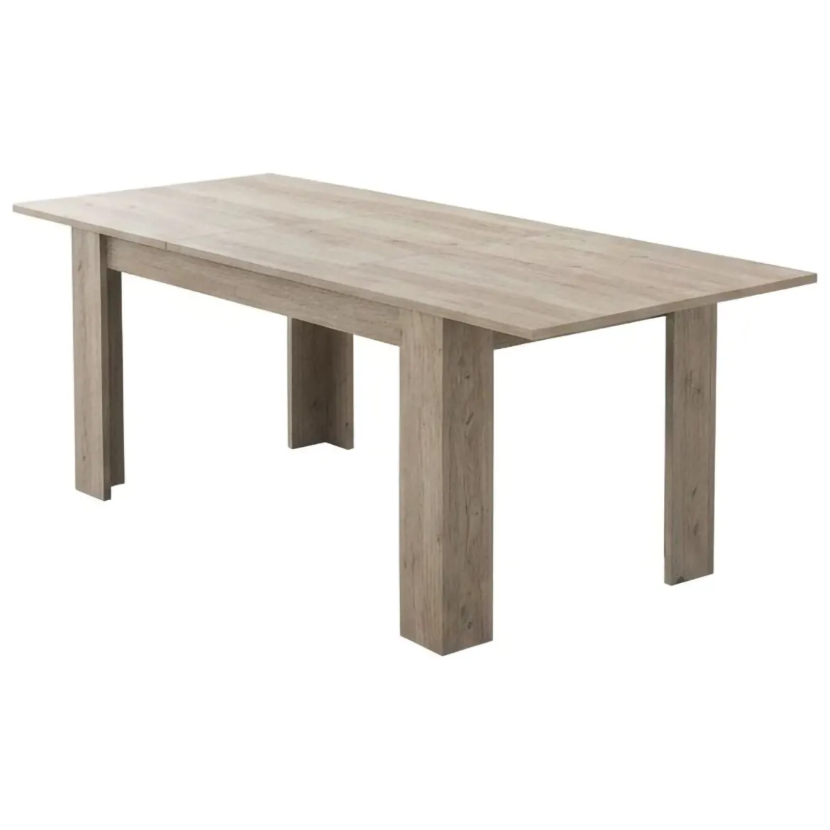 Tavolo Allungabile Grigio Rovere Grigio Allungabile Meccanismo Estensione Allunga Centrale 220x90x75h cm, Lunghezza Massima 220 cm - Campora