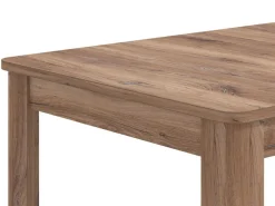 Tavolo Allungabile Marrone Noce 8 Posti Allungabile 160x91x77h cm, Effetto Invecchiato - Colosimi