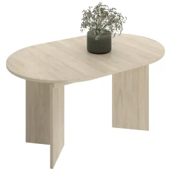 Tavolo Allungabile Marrone Rovere 6 Posti Allungabile 90x140x76h cm, - Espanola