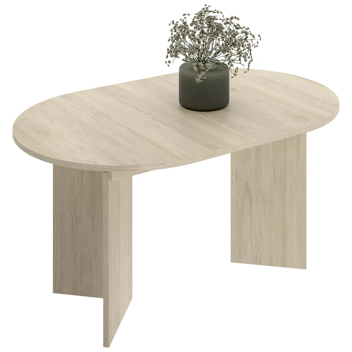Tavolo Allungabile Marrone Rovere 6 Posti Allungabile 90x140x76h cm, - Espanola