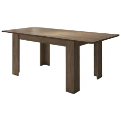 Tavolo Allungabile Marrone Rovere Allungabile Meccanismo Estensione Allunga Centrale 220x90x75h cm, Lunghezza Massima 220 cm - Campora
