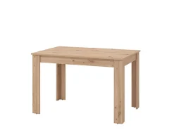 Tavolo Allungabile Marrone Rovere Nodi 8 Posti Allungabile 120x80x76h cm, - Marudo