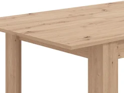 Tavolo Allungabile Marrone Rovere Nodi 8 Posti Allungabile 120x80x76h cm, - Marudo