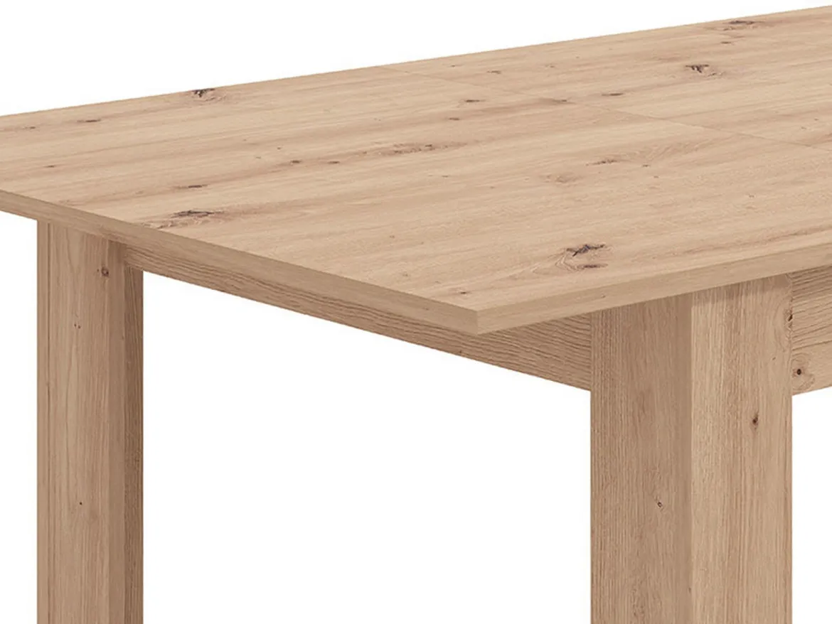 Tavolo Allungabile Marrone Rovere Nodi 8 Posti Allungabile 120x80x76h cm, - Marudo