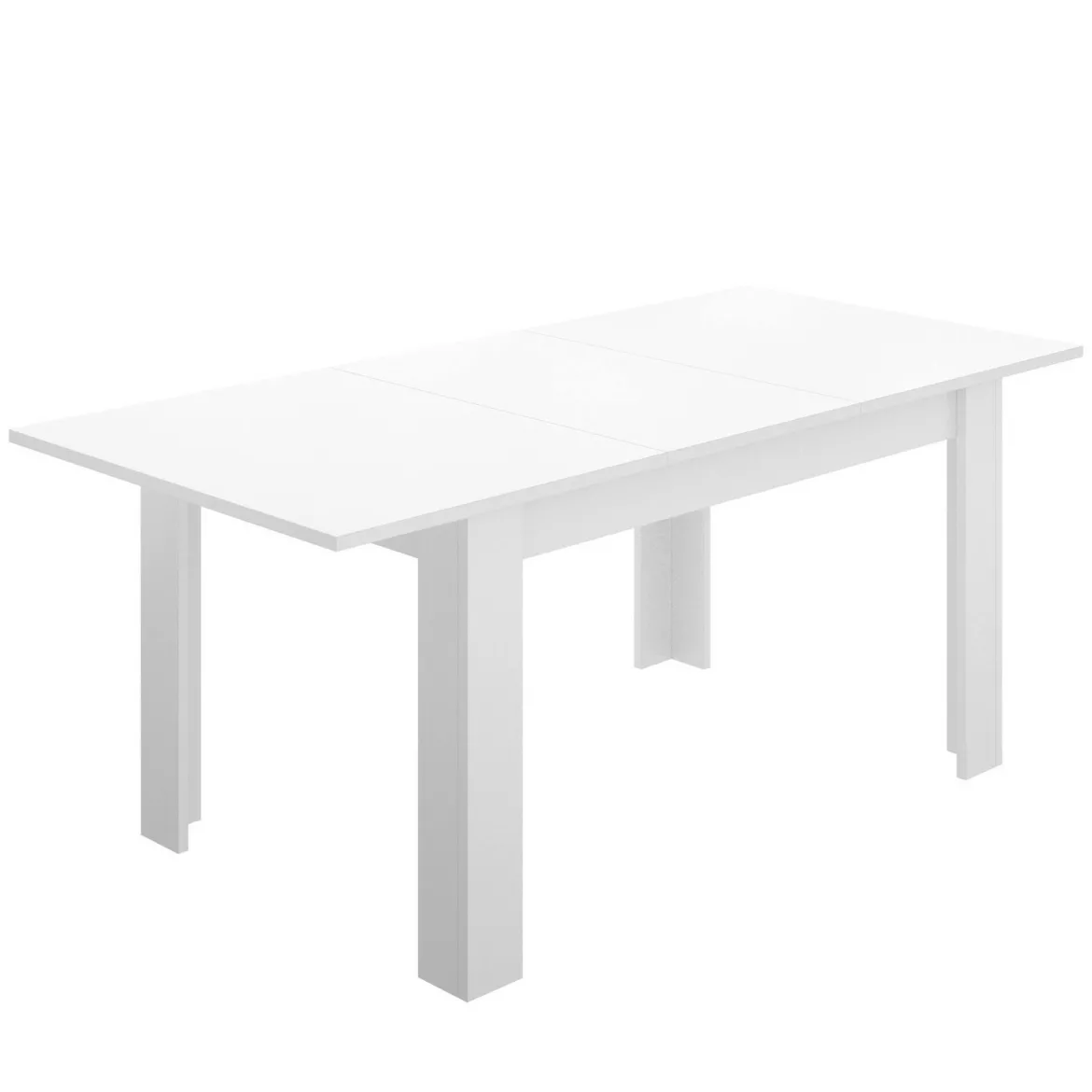 Tavolo allungabile moderno 6-8 posti 140/190x90cm rovere e bianco - Abudula