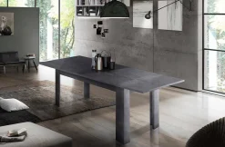 Tavolo allungabile 6-8 posti 120/170x90cm bianco anticato - Avatar