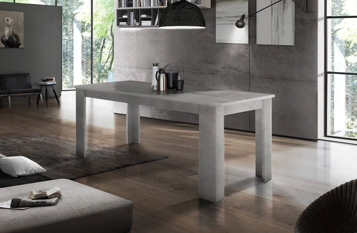 Tavolo allungabile 6-8 posti 120/170x90cm grigio - Avatar