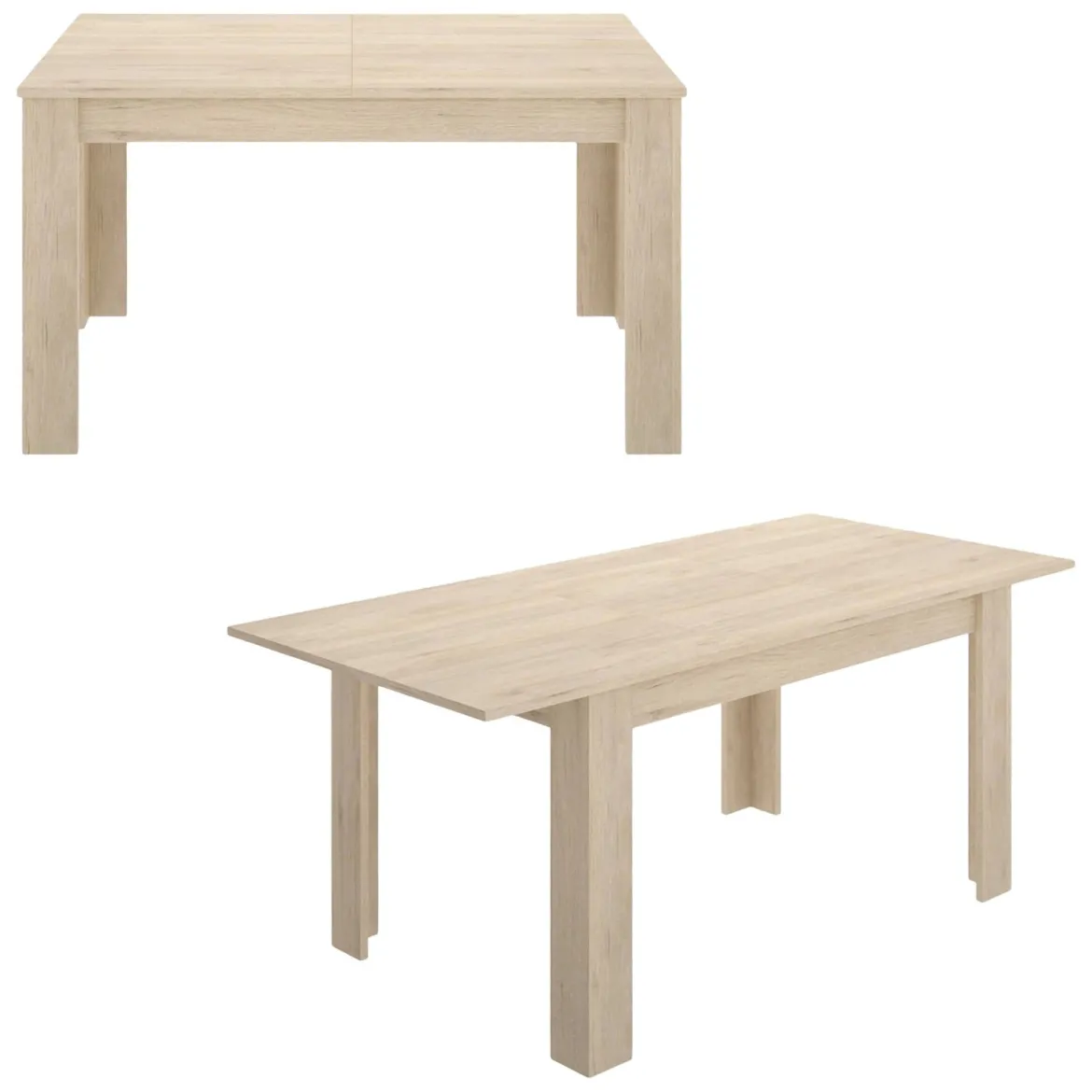 Tavolo allungabile 6-8 posti 140/190x90cm rovere - Dencio