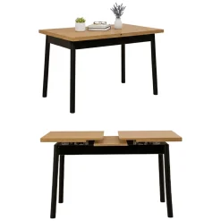 Tavolo allungabile 6-8 posti 153x75cm nero - Rodello