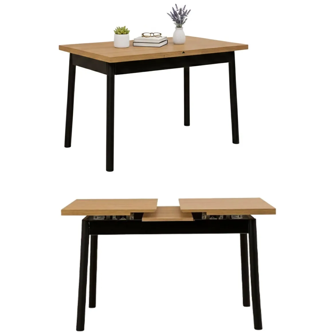 Tavolo allungabile 6-8 posti 153x75cm nero - Rodello
