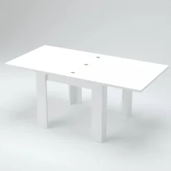 Tavolo allungabile 6-8 posti 90x90cm bianco anticato - Airin