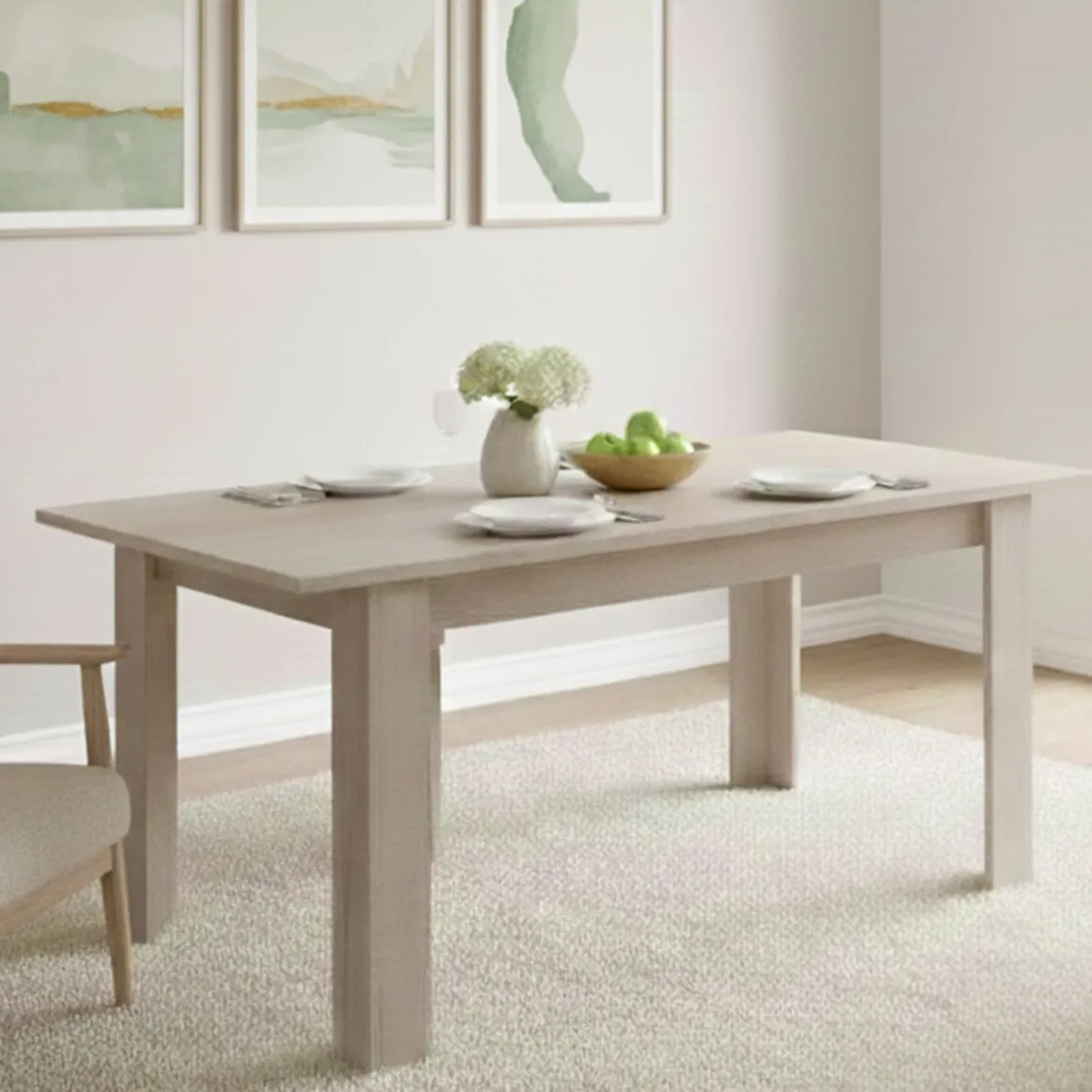 Tavolo allungabile 8-10 posti 140/190x90cm ardesia - Arizon