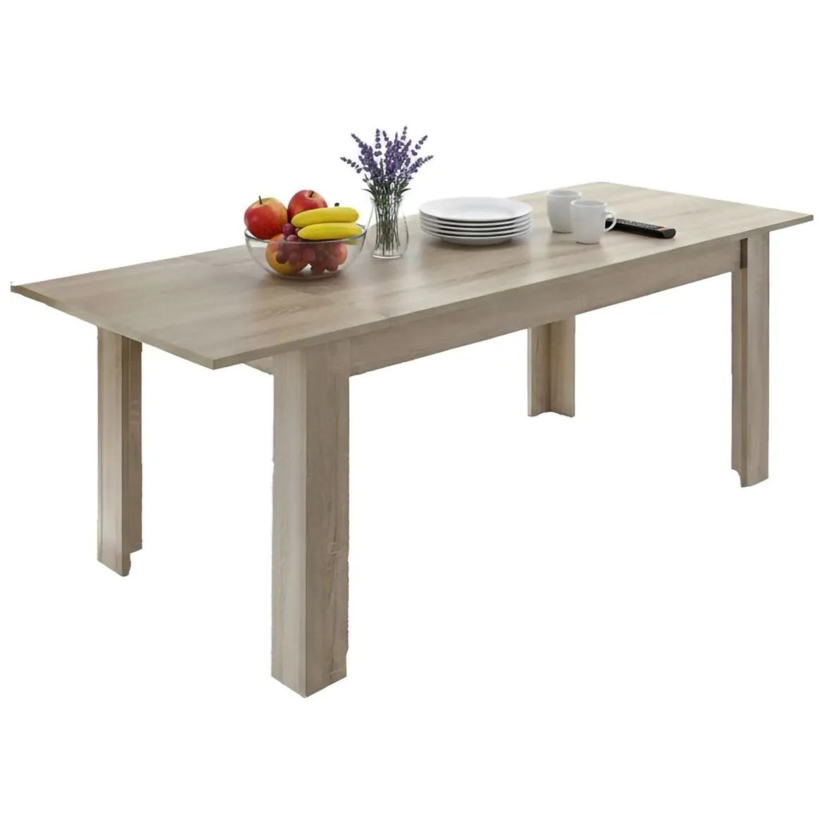 Tavolo allungabile 8-10 posti 140/190x90cm ardesia - Arizon