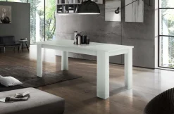 Tavolo allungabile 8-10 posti 140/190x90cm bianco anticato - Arizon