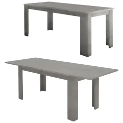 Tavolo allungabile 8-10 posti 140/190x90cm grigio - Arizon