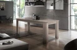 Tavolo allungabile 8-10 posti 160/220x88cm cemento - Artino