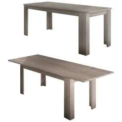 Tavolo allungabile 8-10 posti 160/220x88cm cemento - Artino