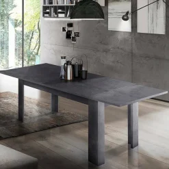 Tavolo allungabile 8-12 posti 160/210x90cm bianco anticato -Agenore