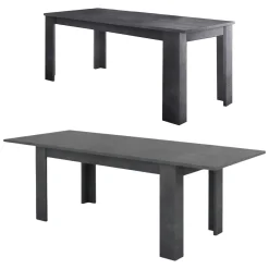 Tavolo allungabile 8-12 posti 160/210x90cm ardesia - Agenore