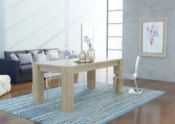 Tavolo allungabile 8-12 posti 160/210x90cm rovere -Agenore