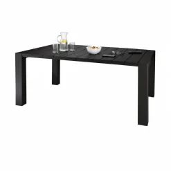 Tavolo da esterno allungabile 6-8 posti 90/160x98cm antracite - Langsa