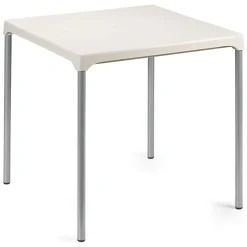 Tavolo da Esterno Bianco 4 Posti Tavolo Tavolo Fisso Quadrato 79x79x72h cm, Lunghezza Massima 79 cm Made in Italy - Normandy