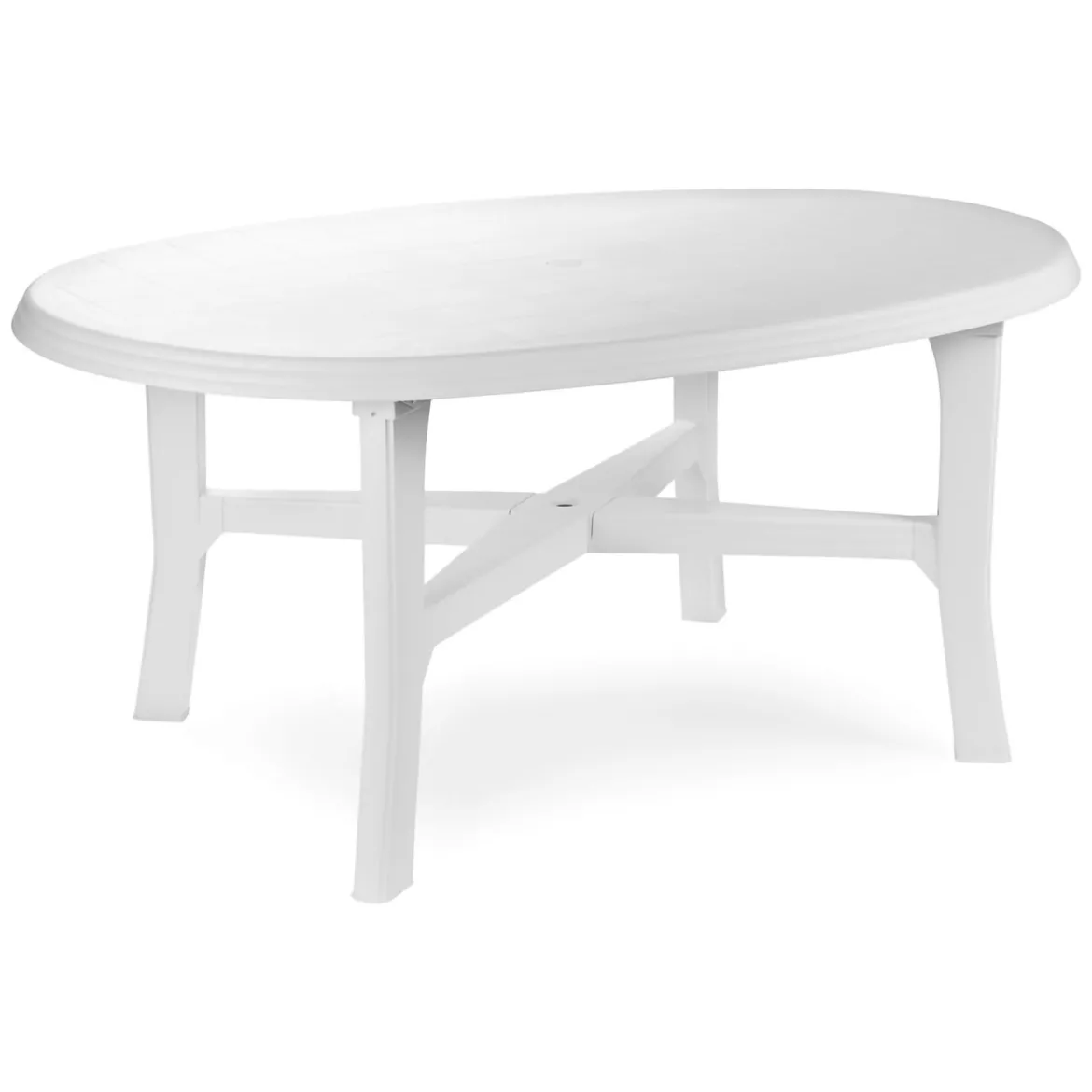 Tavolo da Esterno Bianco 6 Posti Tavolo Tavolo da Esterno Rettangolare 101x68x72h cm, Lunghezza Massima 101 cm Made in Italy - Pinedale
