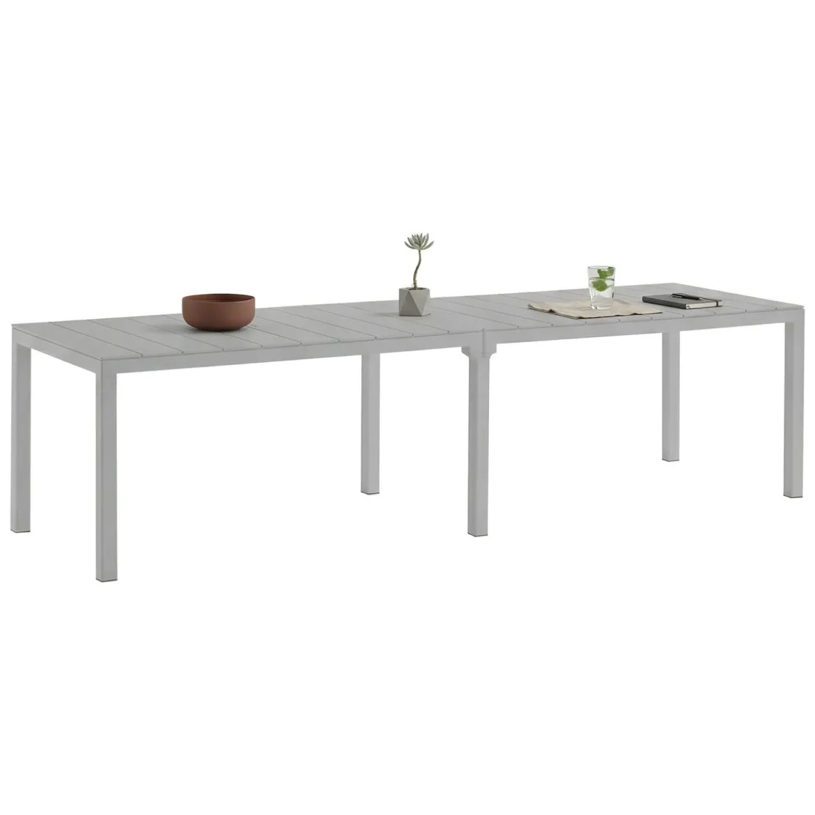 Tavolo da esterno Campana, 292x86 h74 cm, Grigio