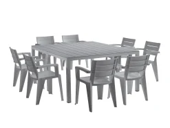 Tavolo da esterno Campana, 292x86 h74 cm, Grigio