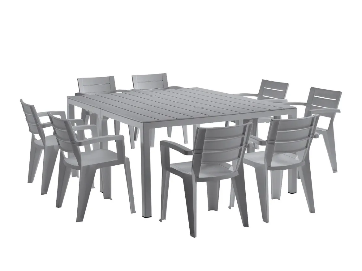 Tavolo da esterno Campana, 292x86 h74 cm, Grigio