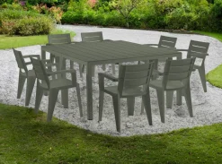 Tavolo da esterno Campana, 292x86 h74 cm, Verde