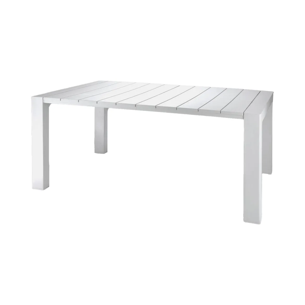 Tavolo da esterno Langsa, 98x75 h90 cm, Bianco