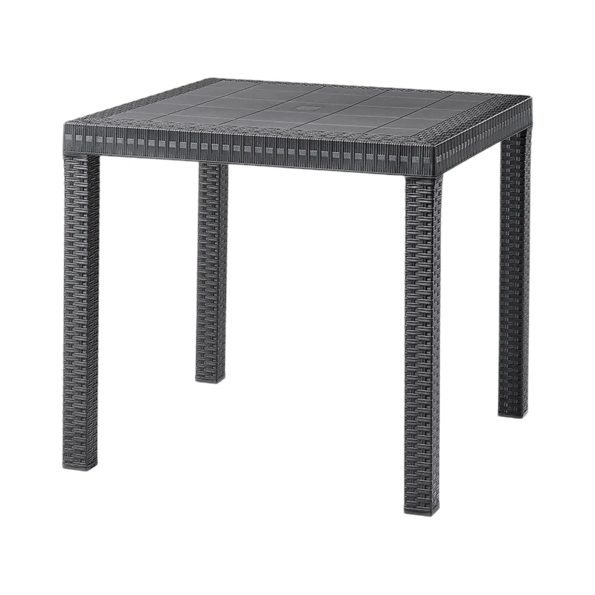 Tavolo da esterno 6 posti 80x80cm antracite - Acqua
