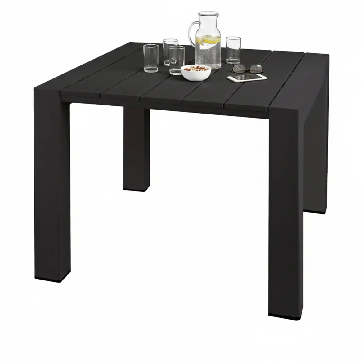 Tavolo da esterno 6 posti 90x98cm antracite - Malang