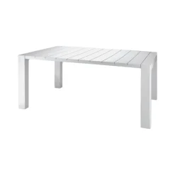Tavolo da esterno 10 posti 160x98cm bianco - Magelang