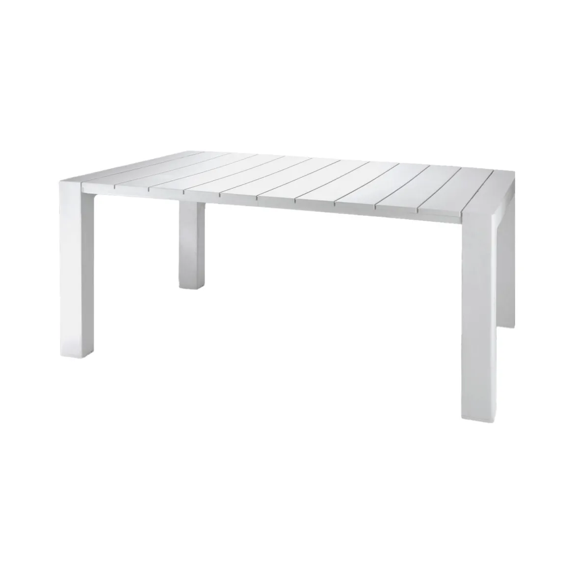 Tavolo da esterno 10 posti 160x98cm bianco - Magelang