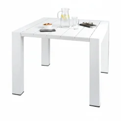 Tavolo da esterno 6 posti 90x98cm bianco - Malang