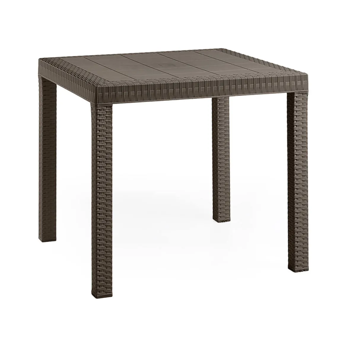 Tavolo da esterno 6 posti 80x80cm marrone - Acqua