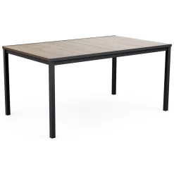 Tavolo da esterno 6 posti 159x95cm rovere e antracite - Sarnia