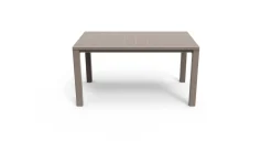 Tavolo da esterno 6 posti 147x90cm tortora - Listowel