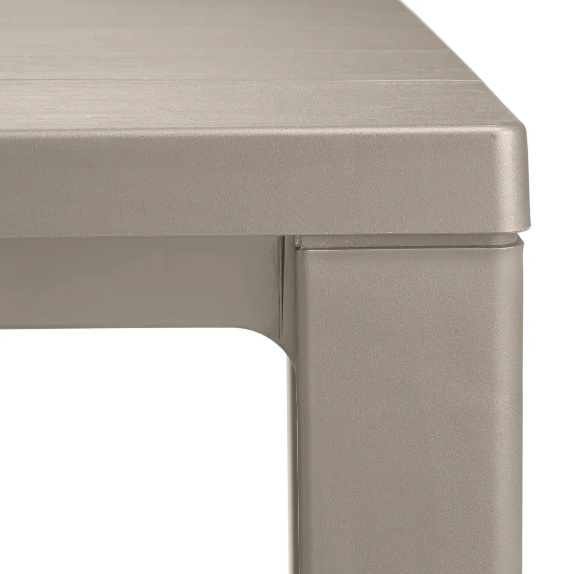 Tavolo da esterno 6 posti 147x90cm tortora - Listowel