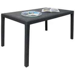 Tavolo da esterno resistente 10 posti 150x90cm antracite - Ariana