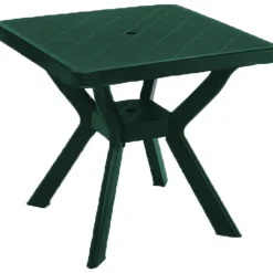Tavolo da Esterno Verde 4 Posti Tavolo Tavolo Fisso Rotondo 90x90x72h cm, Lunghezza Massima 90 cm Made in Italy - Brooksdale