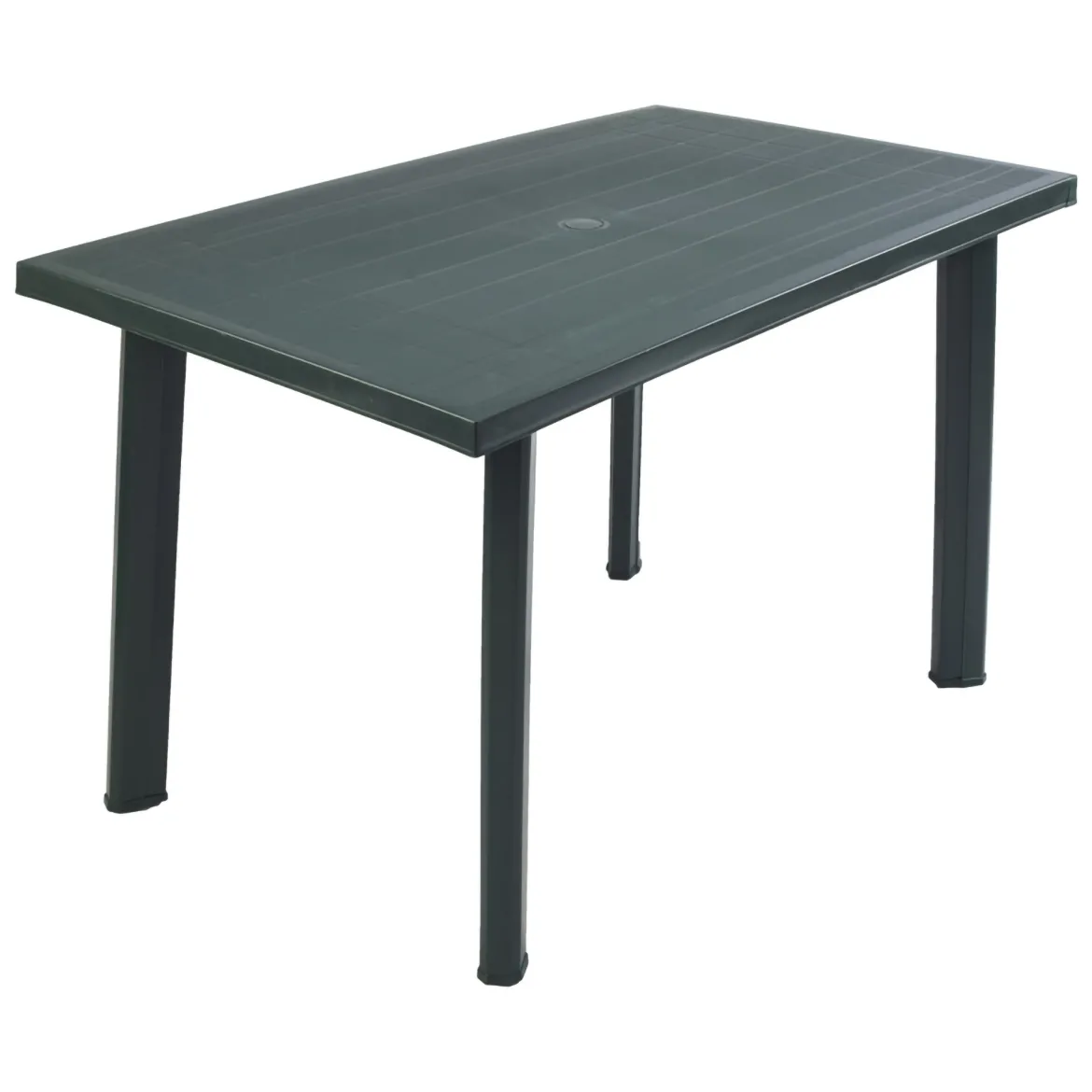 Tavolo da Esterno Verde 6 Posti Finitura Effetto Liscio 126x76x72h cm, Lunghezza Massima 126 cm Made in Italy - Ozello