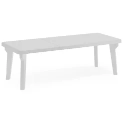 Tavolo da giardino allungabile 8-10 posti 160/220x90cm bianco - Anatre