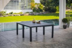 Tavolo da giardino allungabile 8-12 posti 147/294x90cm antracite - Brossard