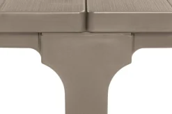 Tavolo da giardino allungabile 8-12 posti 147/294x90cm tortora - Brossard