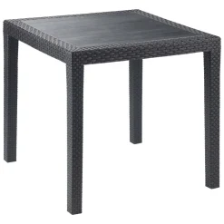 Tavolo da giardino 4 posti 79x79cm antracite - Angelico