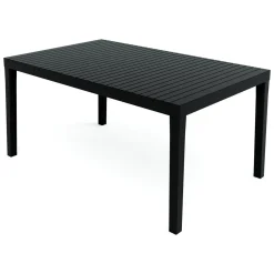 Tavolo da giardino 6 posti 150x90cm antracite - Askia